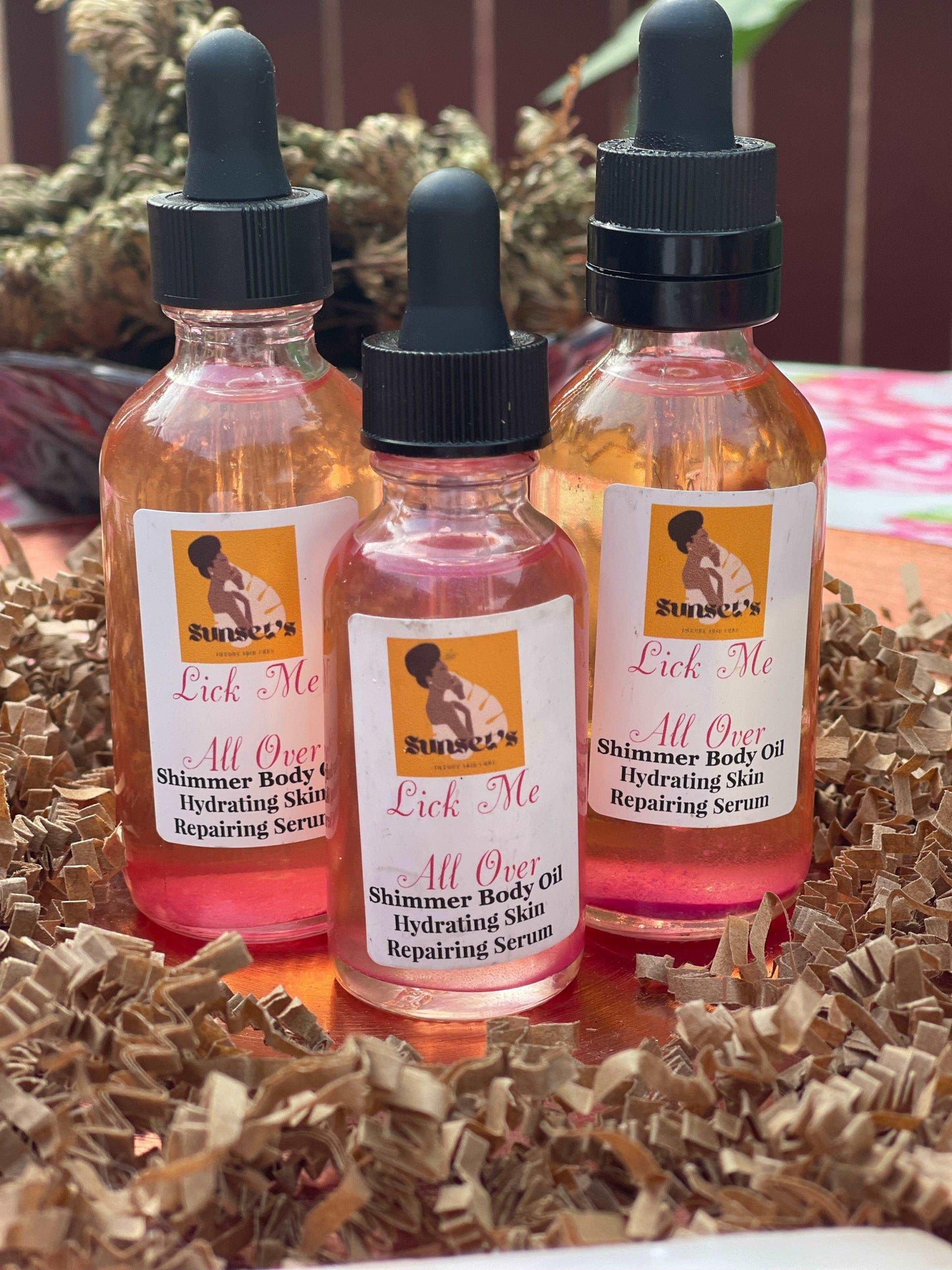 Lick Me All Over Shimmer Body Oil by Sage N Thangs