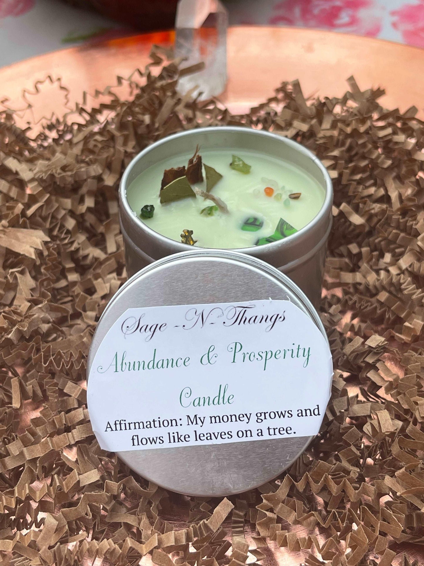 Prosperity & Abundance Candle by Sage N Thangs
