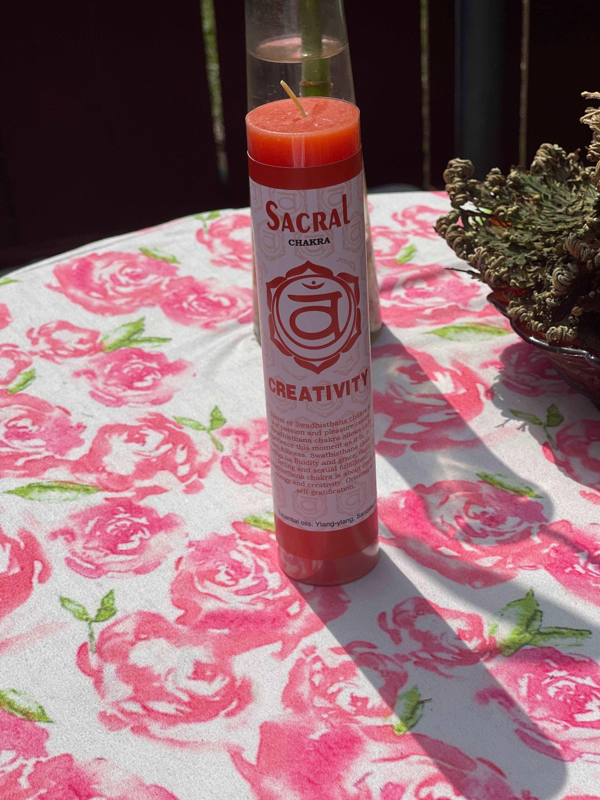 Sacral Chakra Candle by Sage N Thangs