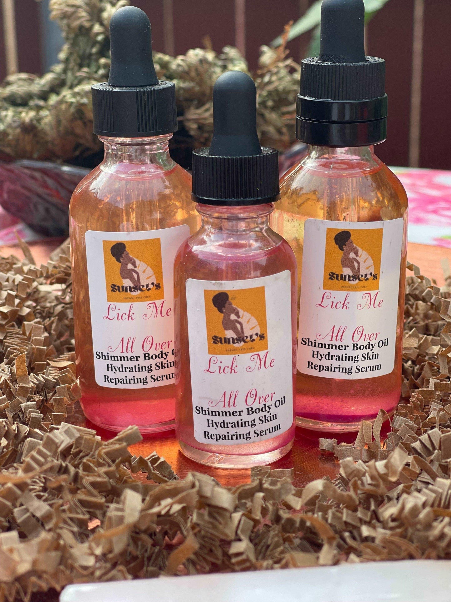 Lick Me All Over Shimmer Body Oil by Sage N Thangs