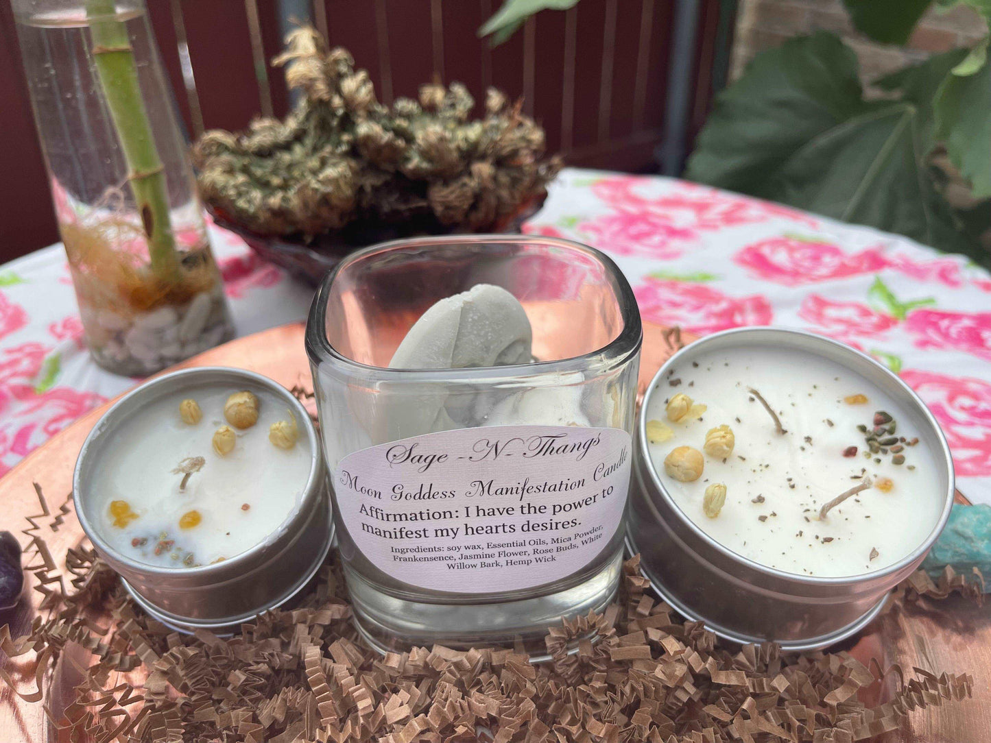 Moon Goddess Manifestation Candle by Sage N Thangs