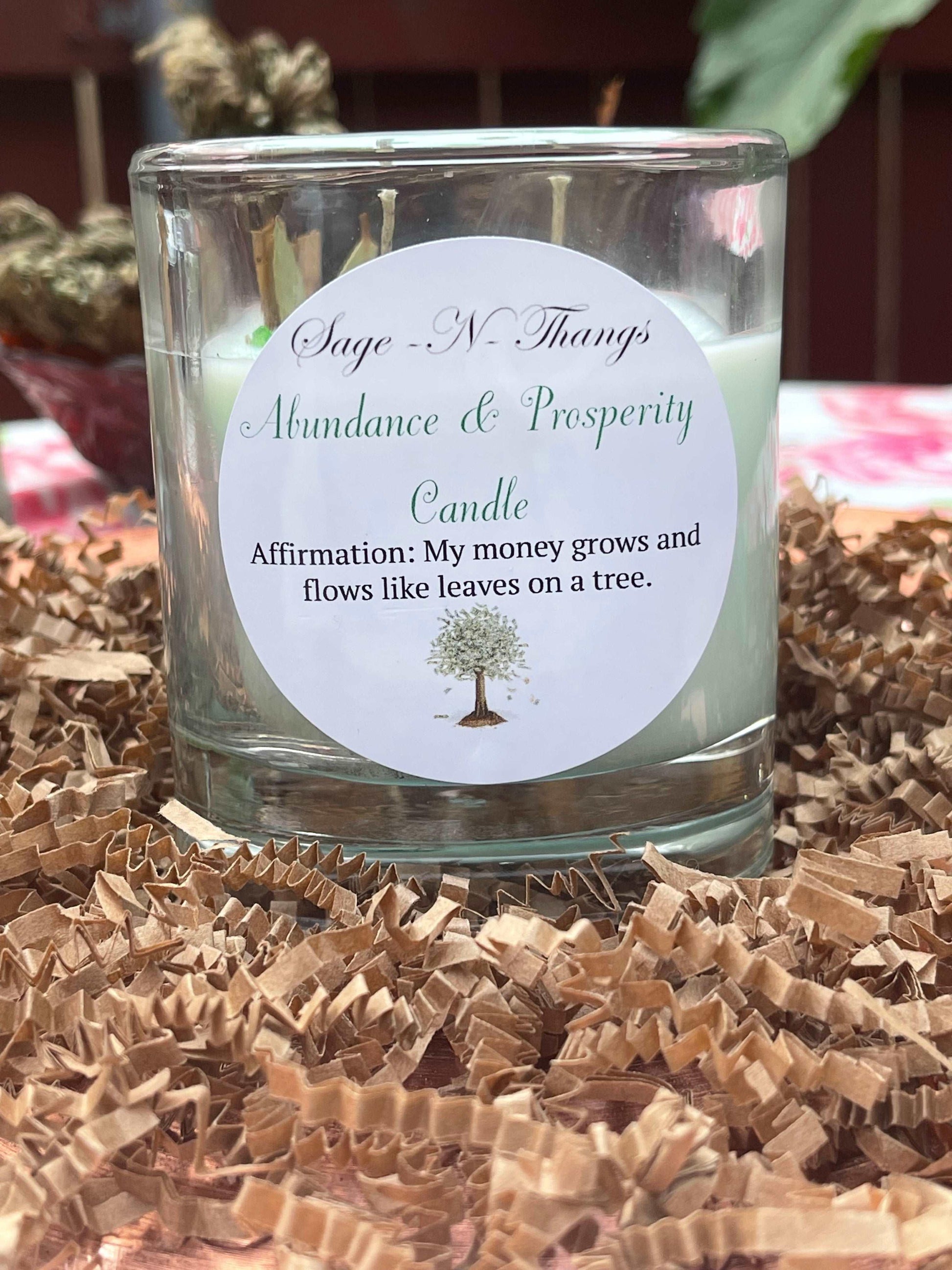 Prosperity & Abundance Candle by Sage N Thangs